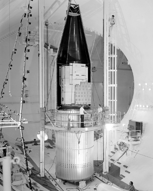 Space History Photo: Sequence of Assembly of OAO Shroud at SPC